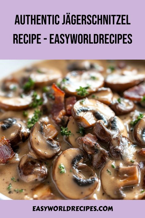 This authentic Jägerschnitzel recipe brings the flavors of Germany’s traditional schnitzel and rich mushroom gravy to your kitchen. Jager Schnitzel Recipe, Jager Schnitzel, Jaegerschnitzel Recipe, Jaeger Schnitzel, Schnitzel Recipe, Schnitzel Recipes, Pork Schnitzel, German Potato Salad, Creamy Mushroom Sauce