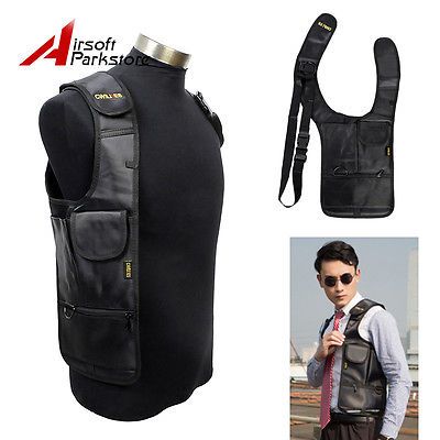 Tactical Underarm Anti-Theft Hidden Shoulder Bag Phone Holster for Left Hand Cary Bag, Edc Bag, Holster Bag, Bags For Sale, Leather Suspenders, 3d Street Art, Tactical Clothing, Leather Gear, Shoulder Strap Bag