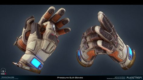 Planetrism - Game Art Thread — polycount Futuristic Gloves, Scifi Suit, Rogers Rangers, Retro Future Fashion, Suit Gloves, Virtual Reality Game, People Character, Alien Planets, Power Glove