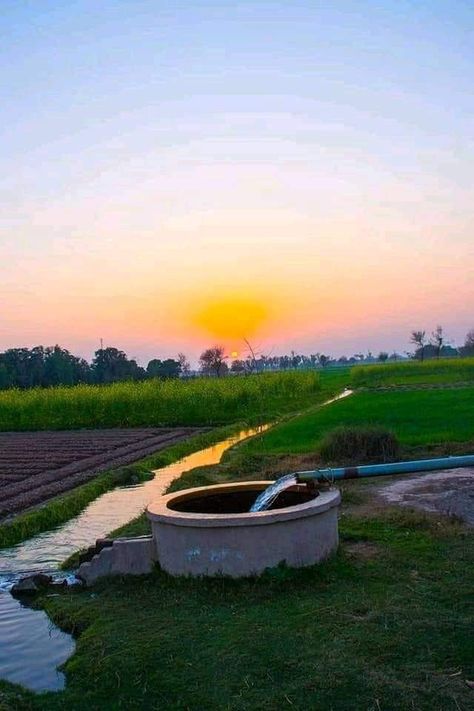 Beautiful Villages Nature, Indian Village Photography, Indian Village Aesthetic, Village Life Photography, Village Pic, Farming Photo, Village Images, Land Pictures, Agriculture Pictures