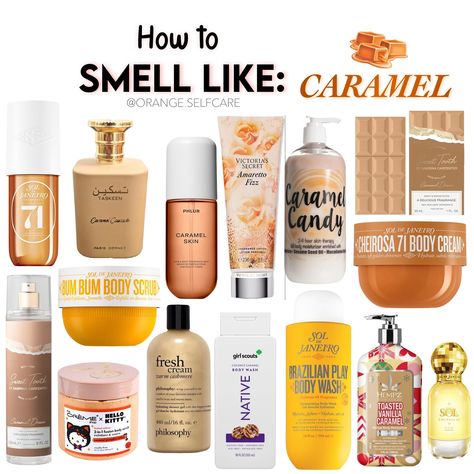 How to smell like: Caramel 🍂🍁🍮 Calling all of my Fall Scent girliesss😌🍂 ♡ Follow to see more posts like this!😉🧴 🤎 @orange.selfcare 🤎 ⤞ ⤞ ⤞ tags🤍 #fallfragrance #fallfragrances #caramelskin #caramelperfume #smellgoodallday #smellgoods #personalhygiene #autumnfragrance #caramelapples #saltedcaramel #pumpkinspicelatte #caramelfrappe #bodyskincare #fragrancelayering #budgetbaddie #freshcream #perfumecombo #perfumecombos #fragrancecombo #caramelgirl How To Smell Like Caramel, Smell Like Caramel, Caramel Scent, Caramel Skin, Bath Routine, Apartment Checklist, Xmas 2024, Fall Fragrance, Perfume Collection Fragrance