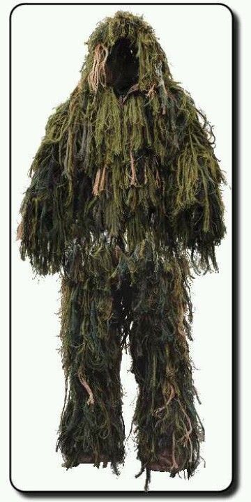 Ghillie Suit, Camouflage, White