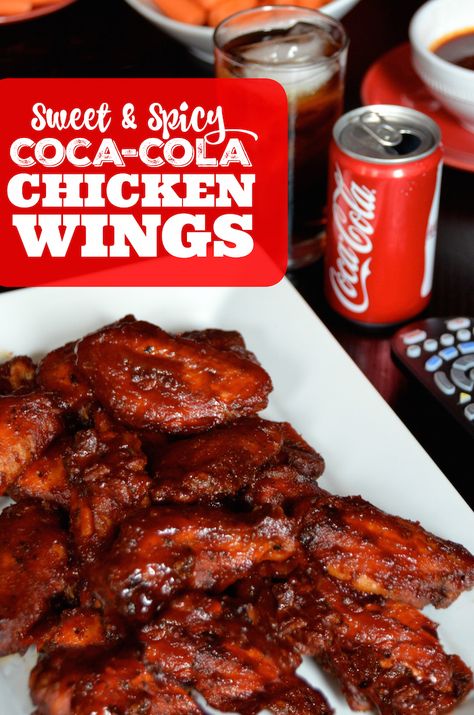 Cola Chicken Wings, Coca Cola Chicken Wings, Wings Bbq, Coke Chicken, Bbq Foods, Coca Cola Chicken, Cola Chicken, Wing Sauce Recipes, Chicken Wings Recipe