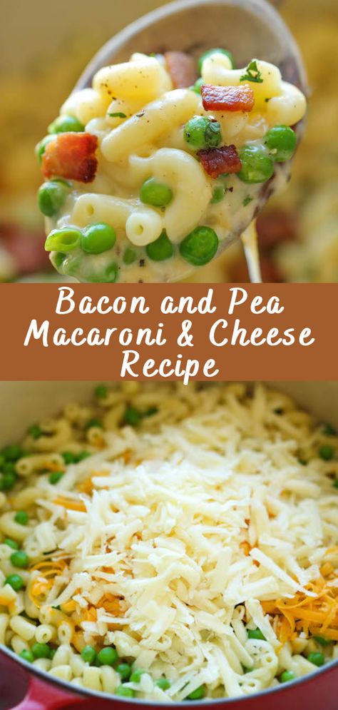 Bacon and Pea Macaroni & Cheese If you’re looking for the ultimate comfort food with a touch of elegance, this Bacon and Pea Macaroni & Cheese recipe is just what you need. Creamy, cheesy, and loaded with crispy bacon and sweet peas, it’s a dish that will satisfy your cravings and delight your taste buds. […] The post Bacon and Pea Macaroni & Cheese Recipe appea... Macaroni And Bacon Recipe, Bacon Mac N Cheese Recipe, Mac N Cheese With Bacon Recipe, Mac And Cheese With Peas And Bacon, Penne Pasta Peas And Bacon, Bacon Mac N Cheese, Macaroni Cheese Recipe, Macaroni Cheese Recipes, Macaroni Pasta