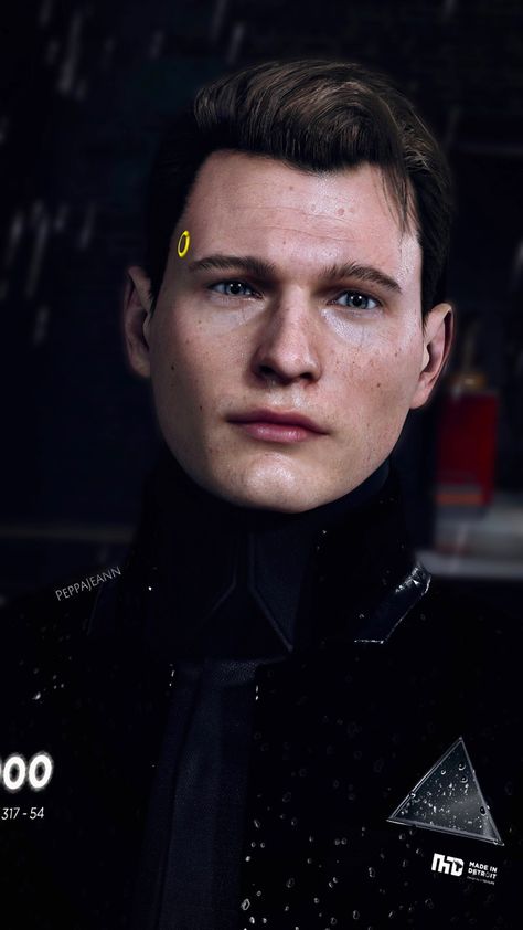 Connor Dbh, Bryan Dechart, Detroit Become Human Connor, Detroit Being Human, I Like Dogs, Magic Aesthetic, Detroit Become Human, Aesthetic Art, Fan Art