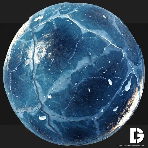 Water Sphere, 3d Sphere, Substance Designer, Water Surface, Frozen Lake, Game Assets, Game Design, Frozen, Lake