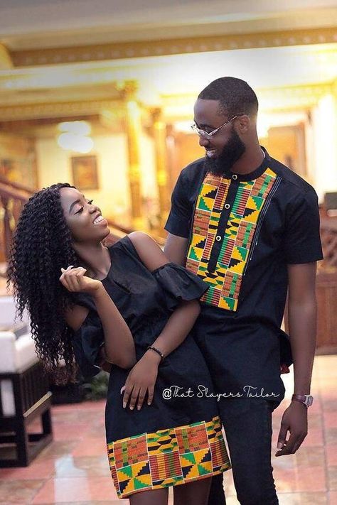 Couples African Outfits, Moda Afro, African Wear Styles For Men, African Attire For Men, African Dresses Men, Couples Outfit, Afrikaanse Mode, African Clothing For Men, African Shirts