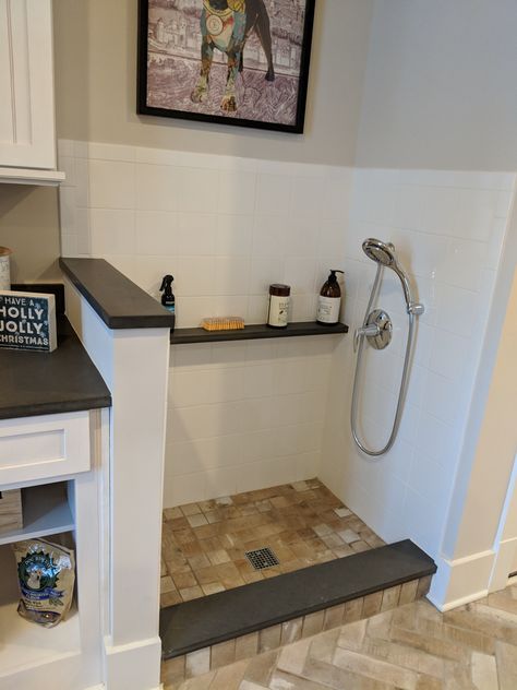 Dog Bath Area In Laundry Room, Home Dog Bathing Station, Dog Shower Laundry Room, Utility Sink Dog Wash Combo, Dog Washing Station In Mud Room, Dog Tub In Laundry Room, Pet Washing Station Laundry Rooms, Dog Bathing Station Laundry Room, Diy Dog Washing Station Indoor