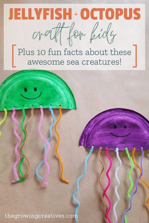 Pre K Crafts Easy, Pre K Crafts, Octopus Craft, Dinosaur Template, Ocean Craft, Octopus Crafts, Preschool Prep, Newsletter Ideas, Summer Prep