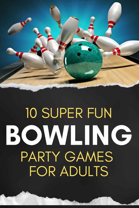 Bowling Pin Games, Bowling Team Building Games, Bowling Party Ideas Decorations, Bowling Party Ideas For Adults, Tenpin Bowling Party Ideas, Funny Bowling Awards, Bowling Games For Adults, Bowling Games Ideas, Large Group Activities For Adults