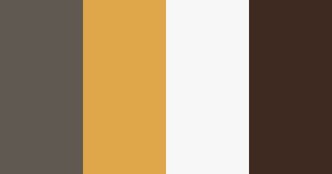 Yellow White & Brown Wall Color Scheme » House Exterior » SchemeColor.com Color Scheme House, Brown Wall Color, White And Brown Bedroom, Exterior Paint Color Combinations, Exterior Color Combinations, Wall Color Schemes, Yellow Color Combinations, Exterior Color Palette, House Fence