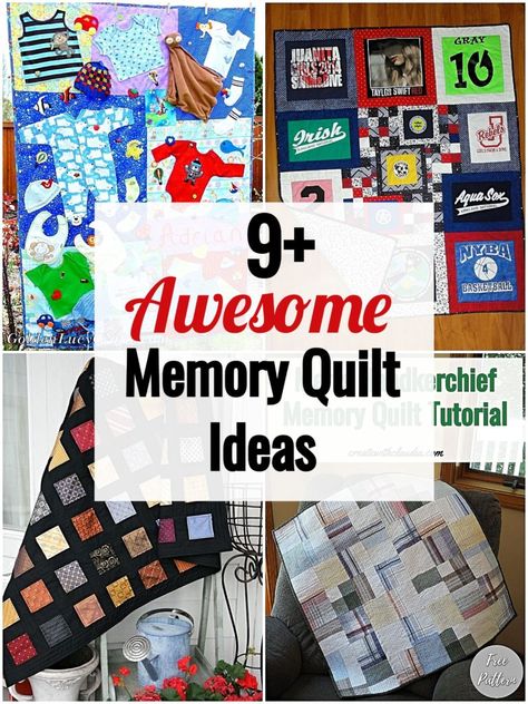 Clothing Memory Quilt, Memory T Shirt Quilt, Memory Tshirt Quilts, Memorial Quilts From Clothes How To Make, Quilts With Photos On Them, Quilt Made From Clothes, Button Up Shirt Memory Quilt, Memorial Blankets, Memory Crafts From Clothes Bed Pillows