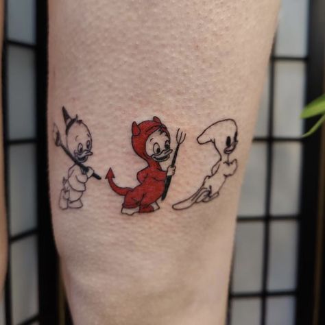 Small Disney Halloween Tattoos, Wednesday Tattoo Design, Disney Halloween Tattoos, Disney Sister Tattoos, Dark Disney Tattoo, Huey Dewey And Louie, Art Inspired Tattoos, Tattoo Halloween, Twin Tattoos