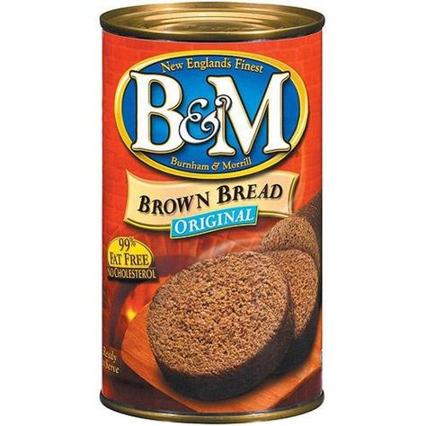 Most Disgusting Canned Foods | List of Gross Canned Food Boston Brown Bread Recipe, Bread In A Can, Boston Brown Bread, Brown Bread Recipe, Luncheon Meat, Raisin Bread, Brown Bread, Bakery Bread, Survival Food