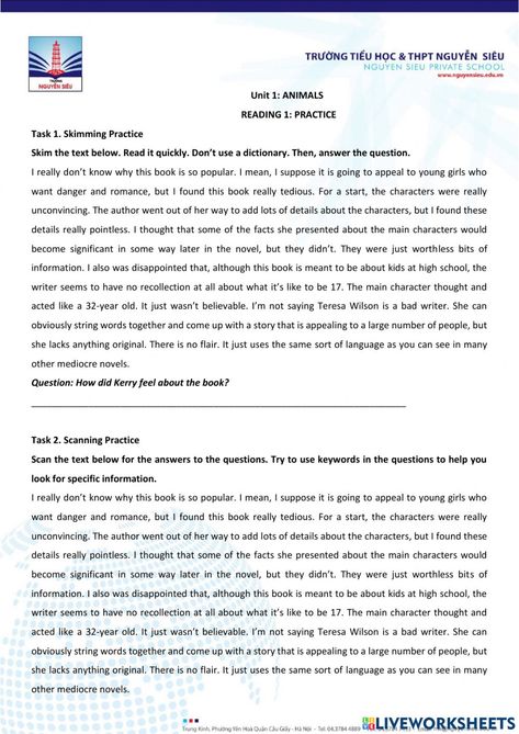 Skimming And Scanning Worksheets, Skimming And Scanning, Esl Reading, English As A Second Language (esl), English As A Second Language, School Subjects, Private School, Online Workouts, Google Classroom