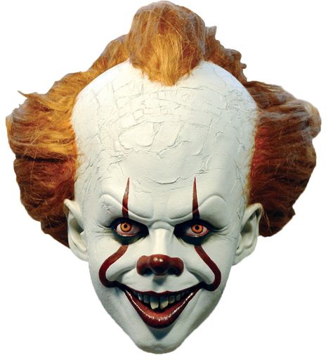 Whether you're a makeup artist, a haunted house specialist, or just someone who loves gory props and costumes,  has something for you. Penny Wise Clown, Pennywise Mask, Scary Clown Costume, Es Pennywise, Cheveux Oranges, Mascaras Halloween, Pennywise The Clown, Clown Mask, Trick Or Treat Studios