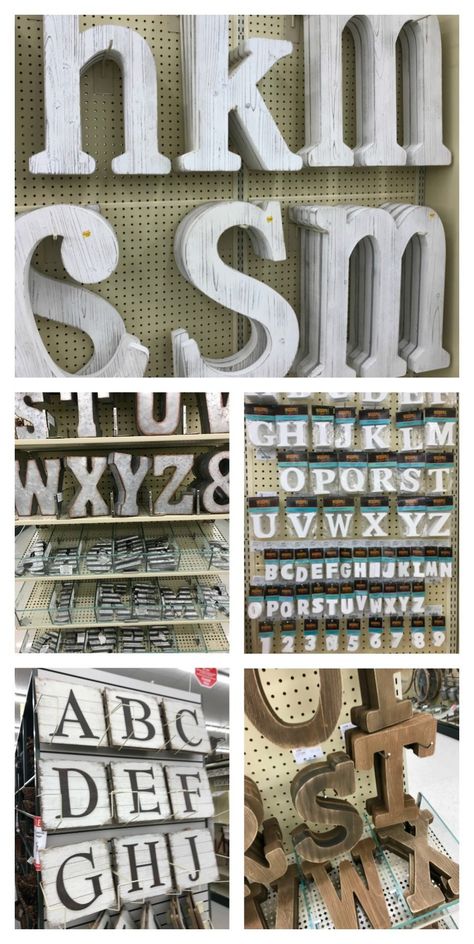 25 of my favorite things at Hobby Lobby - A girl and a glue gun Hobby Lobby Letters, Hobby Lobby Diy, Hobby Lobby Crafts, Vinyl Blanks, Letter Wall Decor, Floral Signs, Youth Room, Pretty Wreath, Letter A Crafts