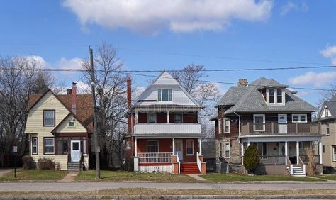 Houses Next To Each Other, Empty Street, First House, At The Door, Dog Door, American Dream, Small Dog, Winter Time, The Door