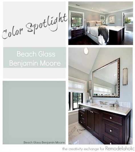 Color Spotlight: Benjamin Moore Beach Glass Transitional Paint Colors, Benjamin Moore Beach Glass, Choosing Paint, Bathroom Paint Colors, Favorite Paint, Bad Design, Interior Paint Colors, Natural Home Decor, Bedroom Paint