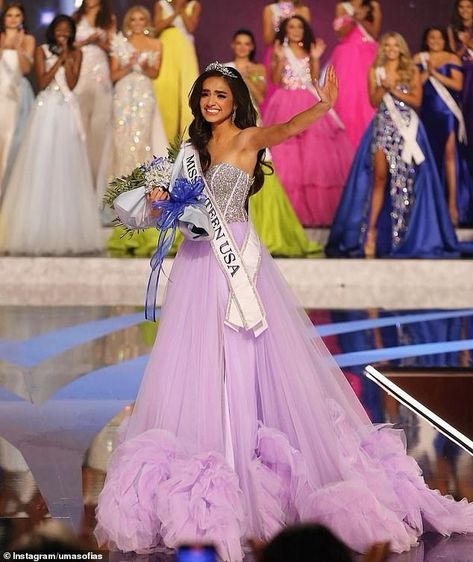 The sudden resignation of Miss Teen USA UmaSofia Srivastava (pictured) has prompted calls from former contestants to release former Utah representative Noelia Voigt of her NDA with the organization Miss Universe Usa, Kylie Pregnant, Miss Teen Universe, Pagent Dresses, Miss Teen, Miss Teen Usa, Pageant Girls, Native American Chief, Teen Usa