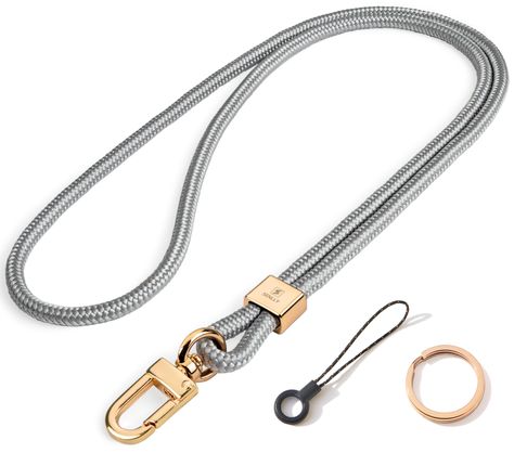 PRICES MAY VARY. ✅【SIZE】The neck lanyard is roughly 21" long. ✅【SKIN FRIENDLY CORD】Woven from smooth and soft nylon/polyester, While providing comfortable wearing experience, the cord is also very resistant to abrasion. ✅【MULTI-FUNCTION】Suitable for attach your ID badges, phone, keys, wallet, and other accessories. ✅【SIMPLE STYLE】This lanyard has a simple design gives it a classy look without being too monotonous, making it suitable for matching with everyday wear. ✅【COOL GIFT】A cool gift suitab Paracord Accessories, Accessories Simple, Neck Lanyard, Paracord Beads, Keychain Design, Paracord Bracelets, Unique Bracelets, Id Badge Holders, Design Minimalista