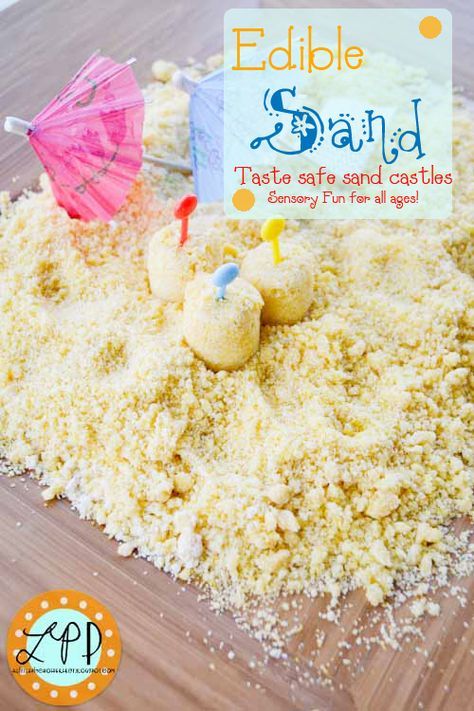 Edible Sand, Beach Week, Toddler Beach, Sensory Activities Toddlers, Sensory Activity, Toddler Fun, Beach Crafts, Sensory Bins, Sensory Activities