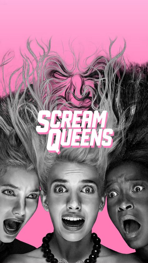 #ScreamQueens Scream Queens Poster, Queens Poster, Cdg Wallpaper, Chanel Oberlin, Queen Poster, Scream Queens, About Time Movie, Emma Roberts, Scream