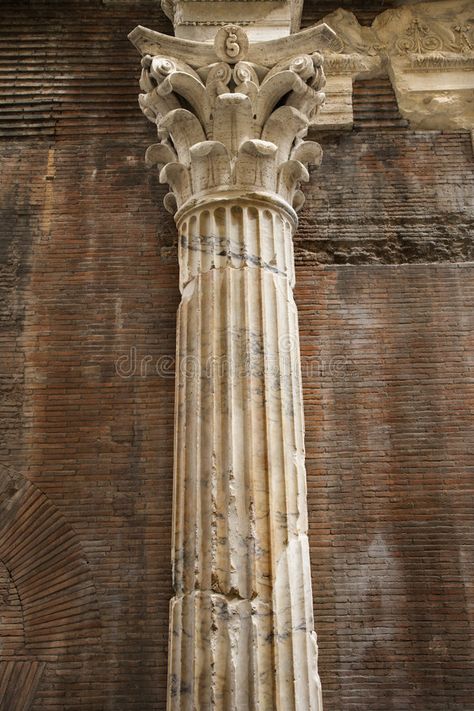 Column in Rome, Italy. Ornate column in Rome, Italy , #SPONSORED, #Rome, #Column, #Italy, #column, #Ornate #ad Rome Column, Greek Columns, Roman Columns, Italian Baroque, Italian Architecture, Design Illustrations, Travel Outdoors, Gothic Architecture, Gold Walls