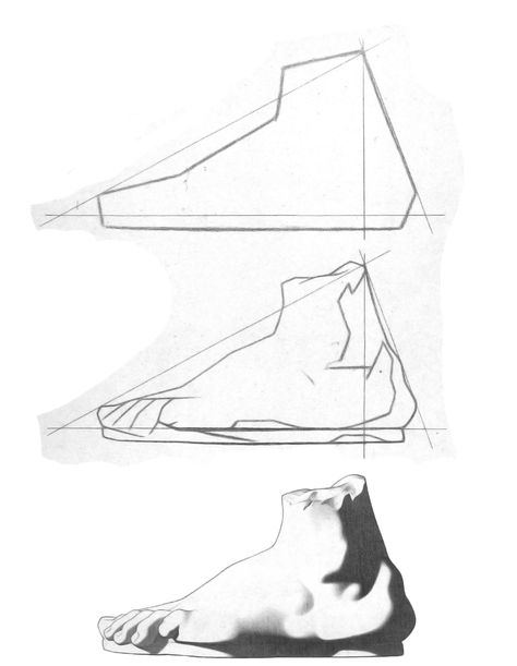 Foot drawing progression of the original Bargue Plates. Bargue Method, Bargue Plate, Bargue Drawing, Charles Bargue, Plate Drawing, Feet Drawing, Acrylic Painting Inspiration, Drawing Course, Master Drawing