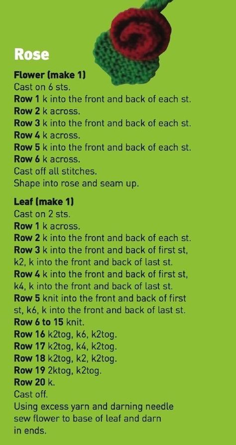 Knitted Roses Free Pattern, Knit Flowers Free Pattern, Free Knitted Flower Patterns, Knitted Poppy Free Pattern, Knitted Flowers Free, Knitted Rose, Easy Crochet Rose, Knitting Flowers, Knitted Flower Pattern