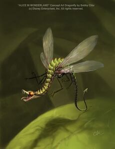 Snap-Dragonfly | Alice in Wonderland Wiki | Fandom Bobby Chiu, Dragonfly Art, Creature Concept, Dragon Art, Creature Design, Tim Burton, Creature Art, Mythical Creatures, Fantasy Creatures