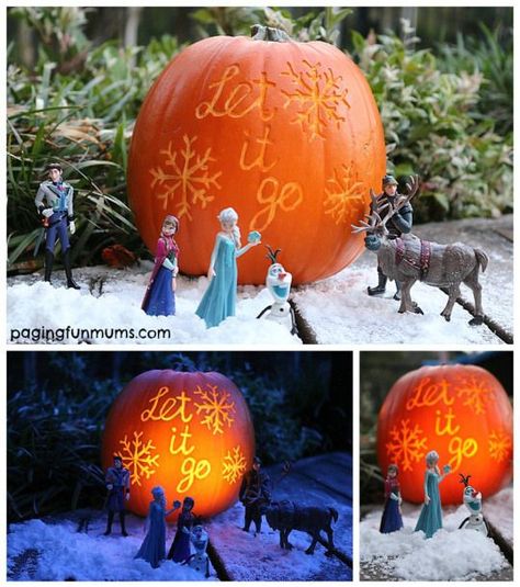 Frozen Pumpkin Carving, Frozen Halloween, Frozen Crafts, Carving Templates, Frozen Pumpkin, Crafts Holiday, Halloween Pumpkins Carvings, Frozen Inspired, Diy Pumpkin