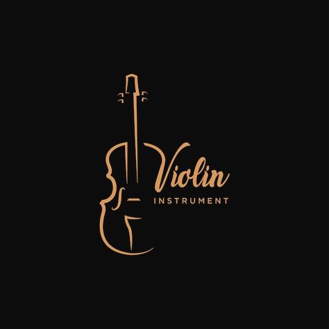 Violin Logo, Violin Quotes, Violin Orchestra, Cello Instrument, Orchestra Logo, Musical Logo Design, Musician Logo, Violin Concert, Girl Playing Violin