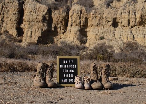 Western Baby Announcement Photos, Unplanned Pregnancy Announcement, Western Pregnancy Announcement, Military Pregnancy Announcement, Military Maternity Photos, 2nd Pregnancy Announcements, Military Pregnancy, Mother Baby Photography, Baby Reveal