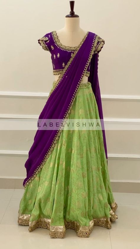 Work On Blouse, Latest Bridal Blouse Designs, Lehenga Saree Design, Half Saree Lehenga, Long Gown Design, Lehenga Designs Simple, Latest Model Blouse Designs, Anarkali Dress Pattern, Cutwork Blouse Designs