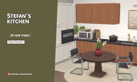 STEFAN kitchen | Patreon Corner Counter, Sims Love, Sims 4 Gameplay, Sims 4 Cc Furniture, Best Mods, Sims 4 Build, Decor Buy, Hello Hello, Sims 4 Cc Finds