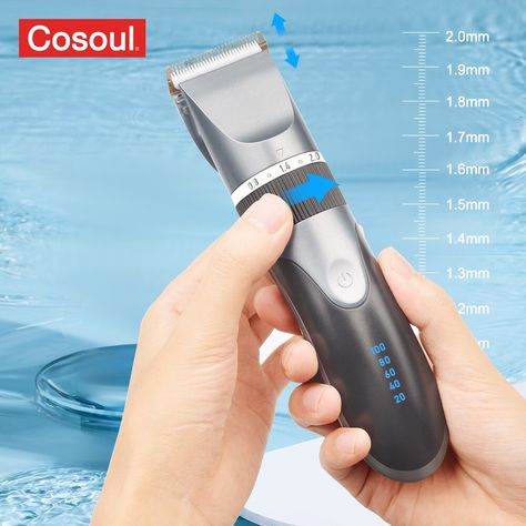 Professional Hair Clipper Electric Barber Hair Trimmers For Men Adults Kids Cordless Rechargeable Hair Trim, Trimmer For Men, Hair Clipper, Hair Trimmer, Professional Hair, Hair Clippers, Nozzles, Professional Hairstyles, Electricity