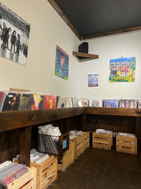 Coffee Shop Music, Vinyl Cafe, Artist Posters, Vinyl Shop, Musical Artist, Dream Jobs, Coffee Music, Coffee Store, Record Art