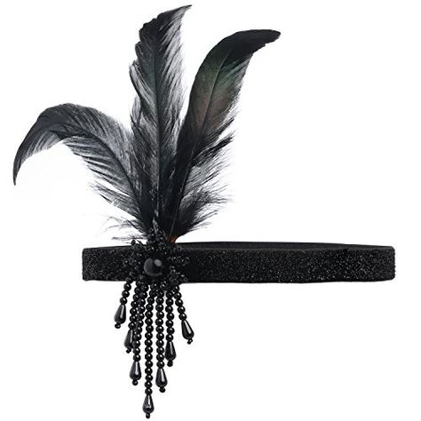 ArtiDeco 1920s Flapper Feather Headpiece Vintage 1920s He... https://www.amazon.co.uk/dp/B079FW2RGQ/ref=cm_sw_r_pi_dp_U_x_aJJUDbYAW509M 20s Headband, Estilo Charleston, Great Gatsby Headpiece, Gatsby Accessories, Gatsby Hair, Flapper Accessories, Halloween Rave, 1920s Headband, Gatsby Headpiece