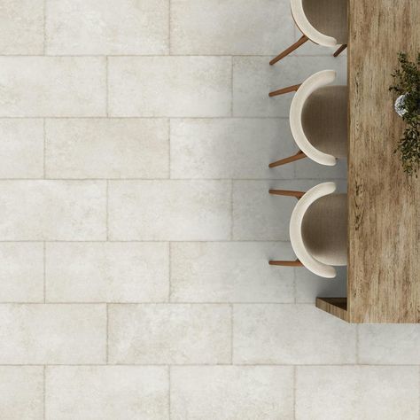 Capturing the undeniable beauty, innate character, and restorative ambiance of the outdoors, Fresco harnesses the growing desire to connect with nature. Each 12"x 24" tile showcases a distinctive limestone visual with raw imperfections, light veining, and soft calming color variation. Combined with Mannington's TumbledEdge bevel technology and NatureForm glaze finish in a light airy color palette, Fresco is sure to add beauty and tranquility to any room while still complementing a wide range of Luxury Vinyl Tile Flooring Kitchen, Mannington Vinyl Sheet Flooring, Tile Look Vinyl Flooring, Vinyl Tile Flooring Kitchen, Mannington Vinyl Flooring, Mannington Adura, Moms Kitchen, Vinyl Sheet Flooring, Connect With Nature