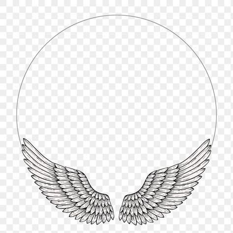 Angel wings frame design element | free image by rawpixel.com / Techi Angel Wings Background, Angel Wings Graphic, Angel Wings Png, Graphic Design Newspaper, Ads Video, Frame Circle, Page Frames, Wings Png, Angel Wings Design