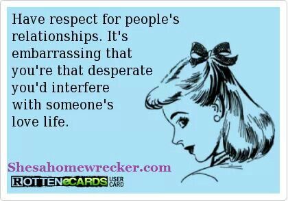 No wonder you can't walk away from your ex even though you have a boyfriend.  You aren't his girlfriend,  you are his side chick.  Don't fool yourself.  He is never leaving his wife for you.  I absolutely love how miserable You are after all you've done to us.  Karma is a bitch and it will only get worse Cheating Quotes, Know Who You Are, E Card, The Words, True Quotes, True Stories, Relationship Quotes, Love Life, Wise Words