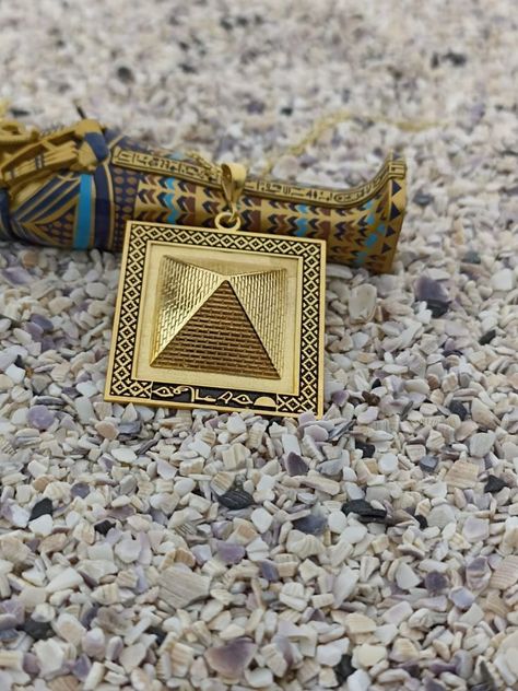 Cartouche Necklace, Pyramid Necklace, Step Pyramid, Egyptian Pyramids, The Pyramids, Pyramids Of Giza, Egyptian Jewelry, The Architect, Giza