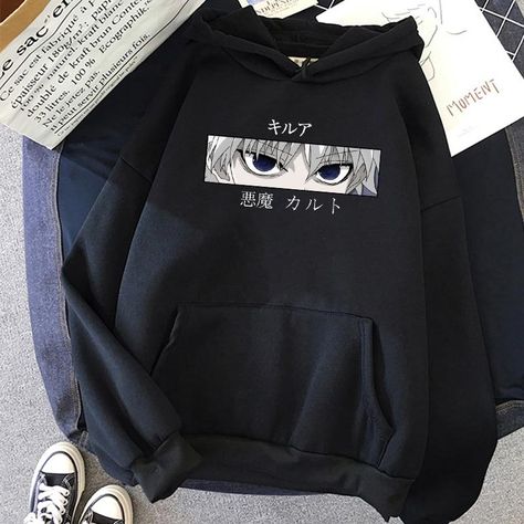 Eye Hoodie, Mode Swag, Bodybuilding T Shirts, Killua Zoldyck, Tokyo Ghoul Kaneki, Devil Eye, Hoodie Streetwear, Eye Print, Streetwear Tops