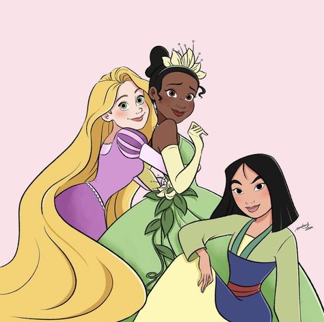 Tiana And Mulan, Tangled Prince, Disney Princess Villains, Disney Nerd, Have Courage And Be Kind, Princess Pictures, Twisted Disney, Modern Disney, Old Disney