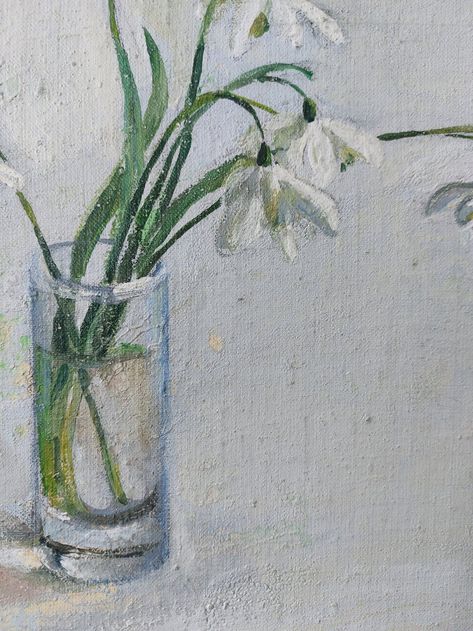 Snowdrops Acrylic painting by Anna Silabrama | Artfinder Snowdrop Painting, Early Spring Flowers, Acrylic Artwork, Elegant Frame, Still Life Art, Buy Paintings, Book Art Drawings, Acrylic Painting Canvas, Paintings For Sale