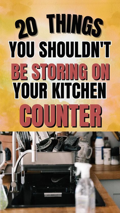 Discover the secrets to a clutter-free and efficient kitchen with our guide on "Things You Should Not Be Storing On Your Kitchen Counter." Say goodbye to countertop chaos and create a streamlined space that inspires culinary creativity. #KitchenOrganization #DeclutteringTips #StreamlinedSpaces How To Organize Kitchen Counters, Clutter Free Kitchen Countertops, Declutter Kitchen Countertops, Kitchen Clutter Solutions, Declutter Kitchen Counter, Uncluttered Kitchen, Kitchen Counter Storage, Counter Clutter, Cottage Journal