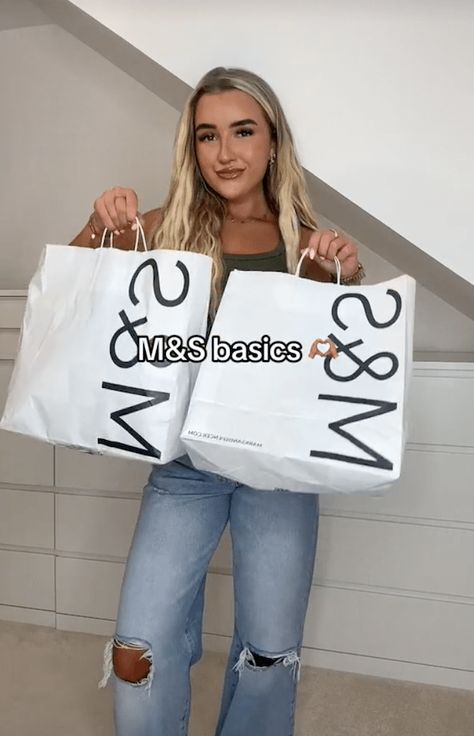 A FASHION fan has been hailed a queen after sharing her Marks and Spencer clothing haul – proving that the store is “a vibe”. Devon Goonan regularly posts shopping hauls and outfit choices for her 72,000 followers on TikTok (@devongoonan_). In a recent clip, she snapped up a workwear outfit from the high street giant’s M&S Collection […] Followers On Tiktok, Outfit Choices, Clothing Haul, Crew Neck Jumper, Basic Outfits, Classic Outfits, The Store, Marks And Spencer, Devon