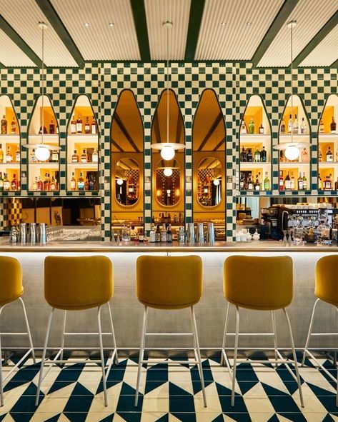 Art Deco Coffee Shop, Mexican Bar, Deco Bar, Standard Hotel, Art Deco Coffee, Art Deco Bar, Bar Interior, Bar Art, Hospitality Design