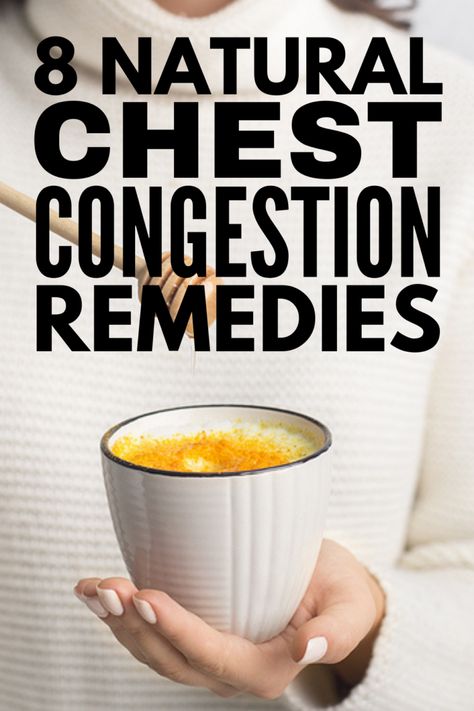 8 Natural Chest Congestion Remedies to Help You Feel Better Sooner How To Clear Congestion, Congested Baby, Natural Remedies For Congestion, Chest Congestion Remedies, Congestion Remedies, Natural Decongestant, Chest Infection, Congestion Relief, Vapor Rub